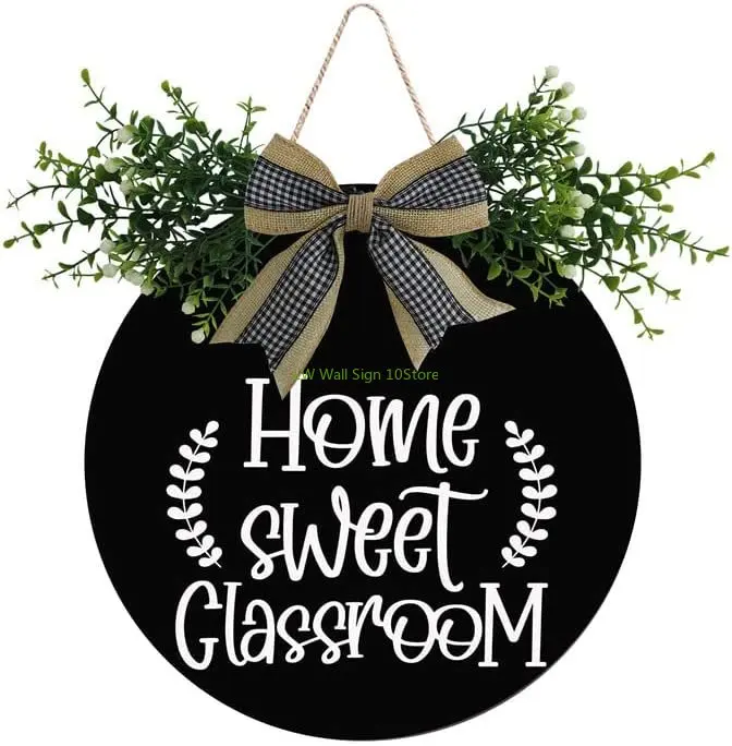 Home Sweet Classroom Sign For Front Door, Decor For Farmhouse Porch Decor, Round Wooden Hanging Sign Housewarming Gift
Home Sweet Classroom Sign For Front Door, Decor For Farmhouse Porch Decor, Round Wooden Hanging Sign Housewarming Gift