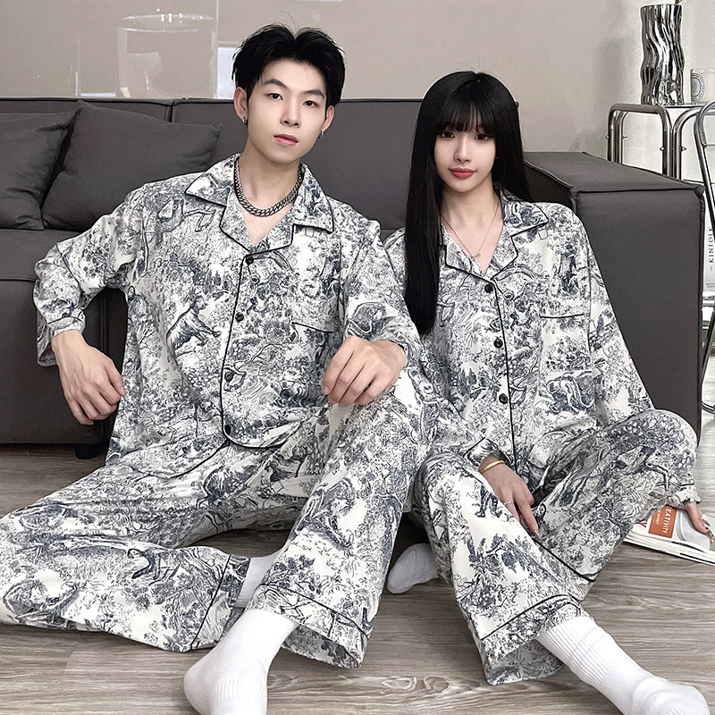 QUHENG Pajamas Women's Pajamas Set Cotton Autumn Winter Homewear Lounge Long Sleeve Printing Clothes Men's Warm Sleepwear Femme
QUHENG Pajamas Women's Pajamas Set Cotton Autumn Winter Homewear Lounge Long Sleeve Printing Clothes Men's Warm Sleepwear Femme