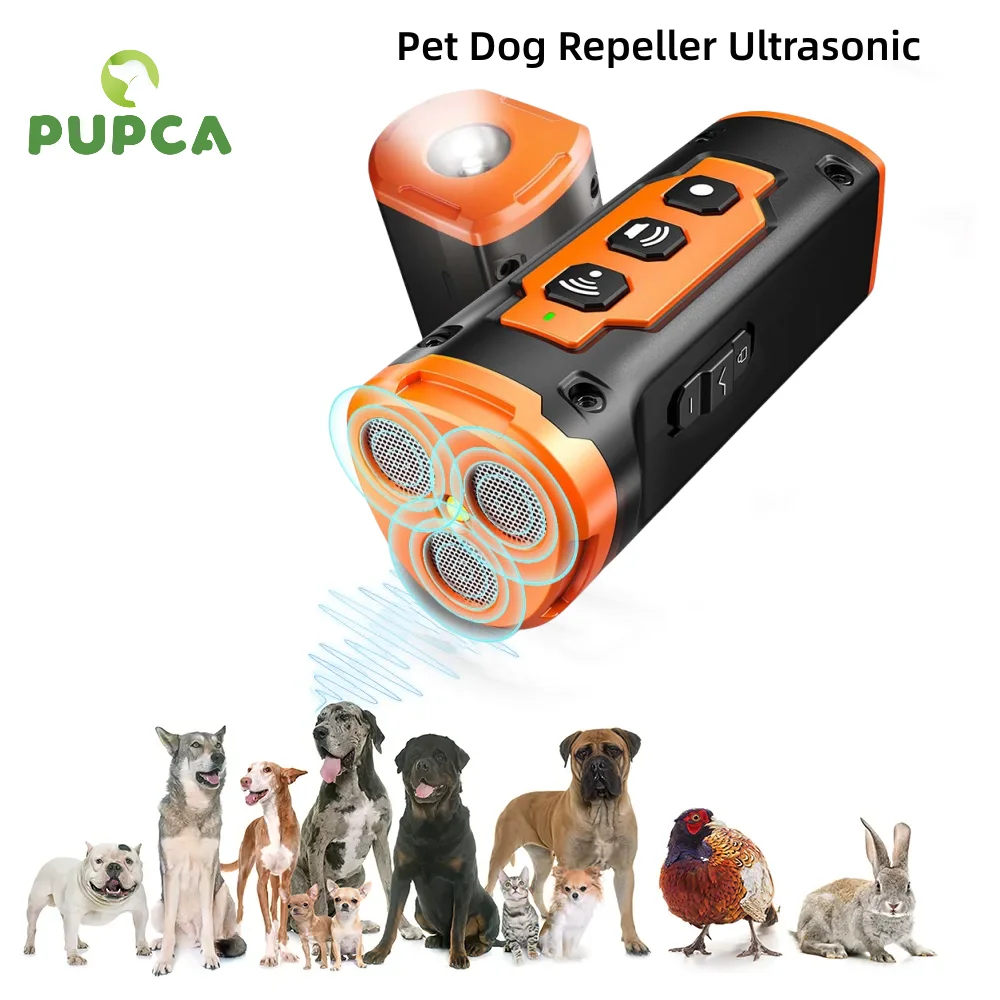 2023 Release Pet Dog Repeller Ultrasonic Dog Training Device Rechargeable Anti Dog Bark Deterrent Device With LED Flashlight
2023 Release Pet Dog Repeller Ultrasonic Dog Training Device Rechargeable Anti Dog Bark Deterrent Device With LED Flashlight