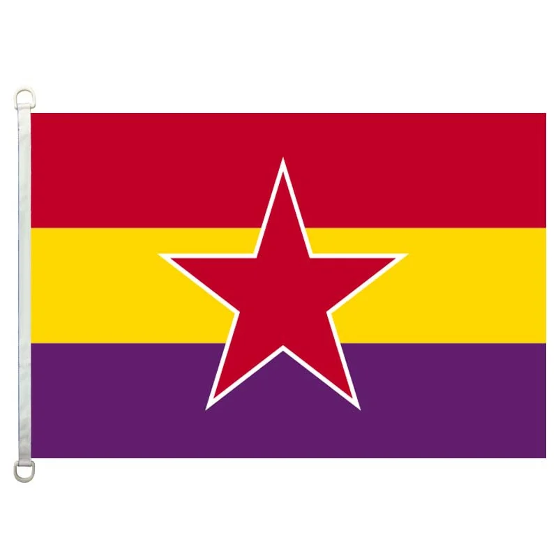 Espagnol répubicain Armée populaire flag Home Decoration Outdoor Decor Polyester Banners and Flags 90x150cm 120x180cm
Espagnol répubicain Armée populaire flag Home Decoration Outdoor Decor Polyester Banners and Flags 90x150cm 120x180cm