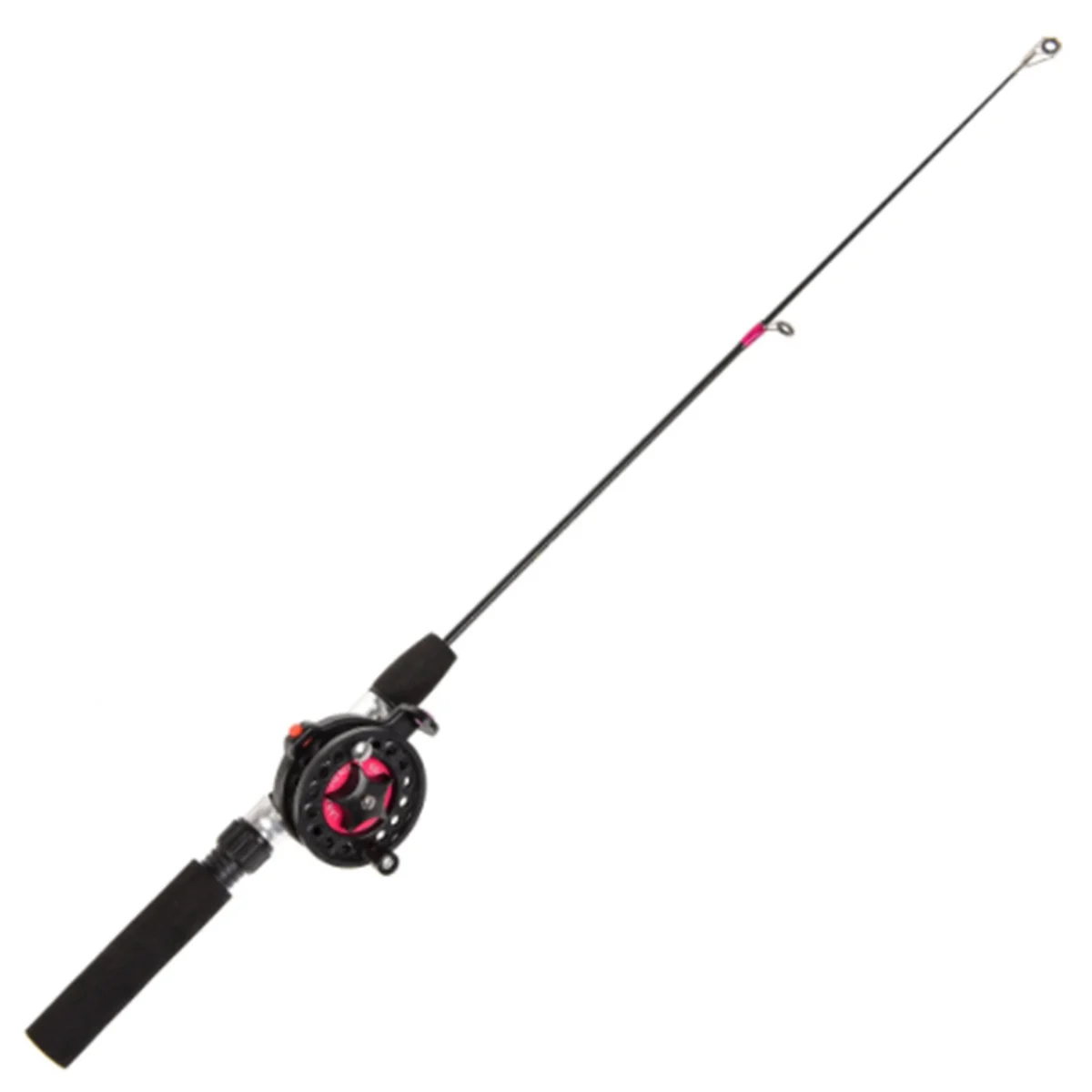 

Ice Winter Fishing Rod with Reel Combo Set Ice Fishing Mini Feeder 2 Sections Telescopic Fishing Pole Wheel Kit