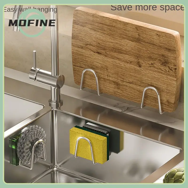 Stainless Steel Rack Acrylic Hook Self Adhesive Non-perforated Drain Rack Household Gadgets Kitchen Storage Rack Sponge Drain
Stainless Steel Rack Acrylic Hook Self Adhesive Non-perforated Drain Rack Household Gadgets Kitchen Storage Rack Sponge Drain