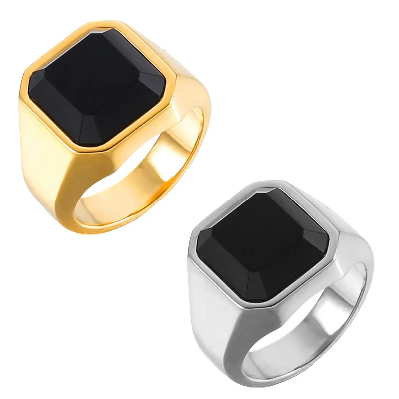 European and American classic copper men's ring geometric square obsidian open adjustable ring luxury men's jewelry
European and American classic copper men's ring geometric square obsidian open adjustable ring luxury men's jewelry