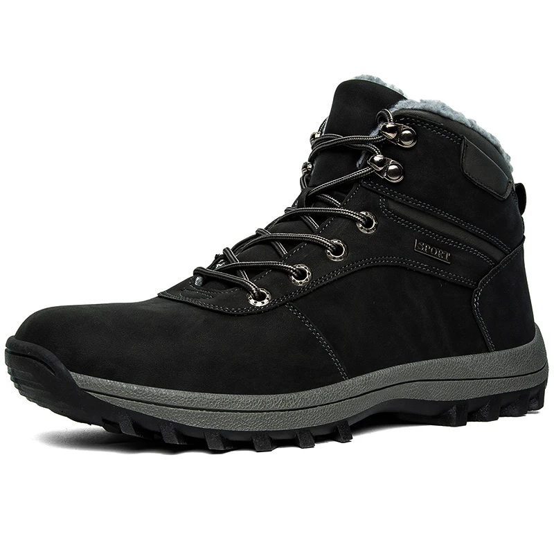 New Designers Leather Hiking Shoes Men Winter Snow Boots Warm Plush Outdoor Mens Sport ShoesTrekking Mountain Athletic Shoes Man
New Designers Leather Hiking Shoes Men Winter Snow Boots Warm Plush Outdoor Mens Sport ShoesTrekking Mountain Athletic Shoes Man