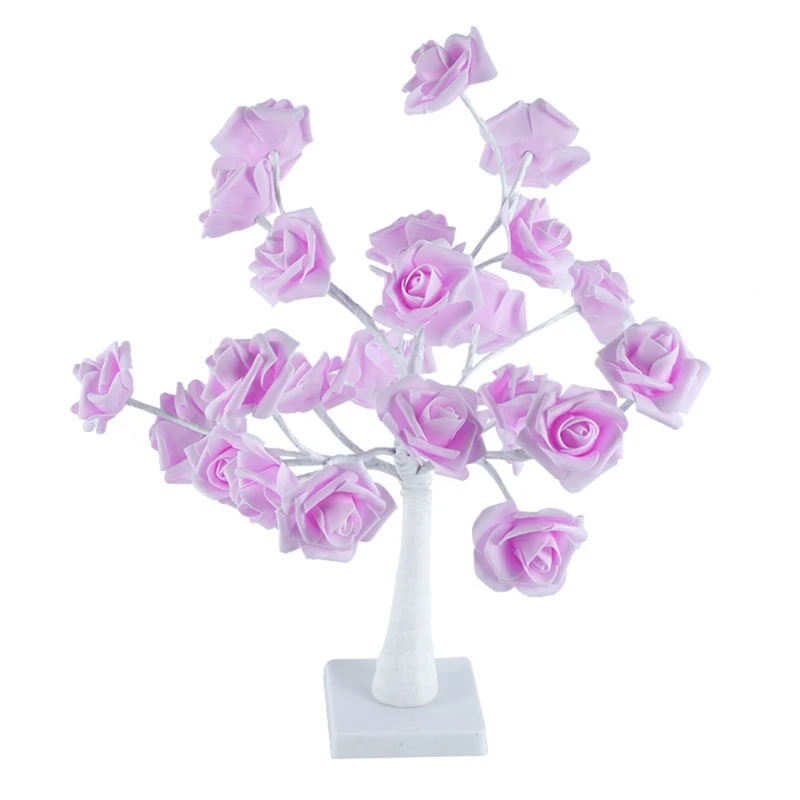 Led Rose Tree Lamp Small Night Light Battery Powered Rose Flowers Table Lamps for Valentine's Day Home Wedding
Led Rose Tree Lamp Small Night Light Battery Powered Rose Flowers Table Lamps for Valentine's Day Home Wedding