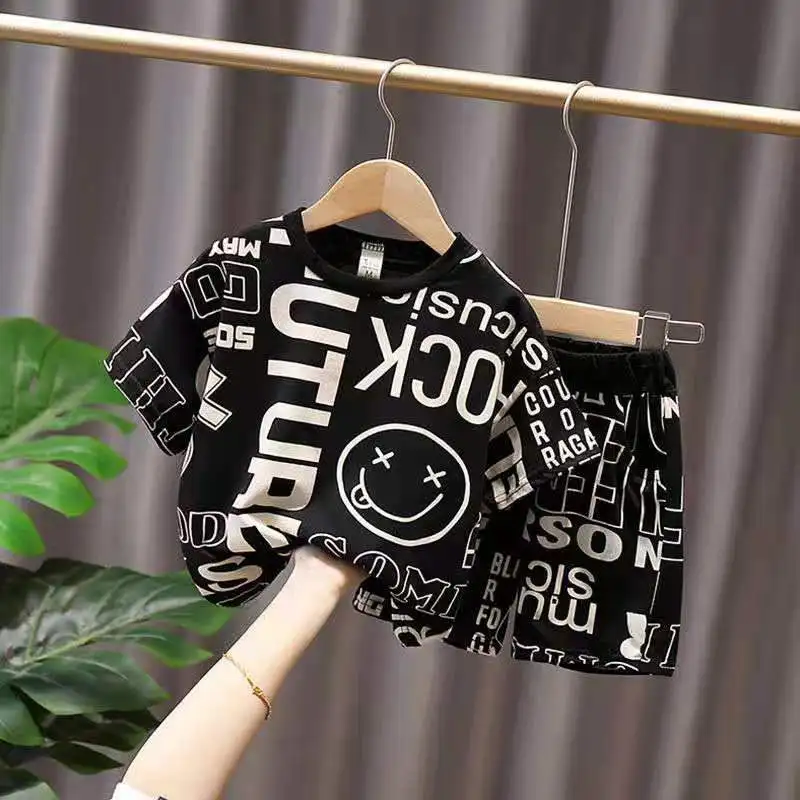 2Pcs Boys Summer Clothes Sets Children Fashion Letter T shirts and Shorts Suits Kids 3-14 Y Ropa Conjuntos Para Niños 유아 상하복세트
2Pcs Boys Summer Clothes Sets Children Fashion Letter T shirts and Shorts Suits Kids 3-14 Y Ropa Conjuntos Para Niños 유아 상하복세트