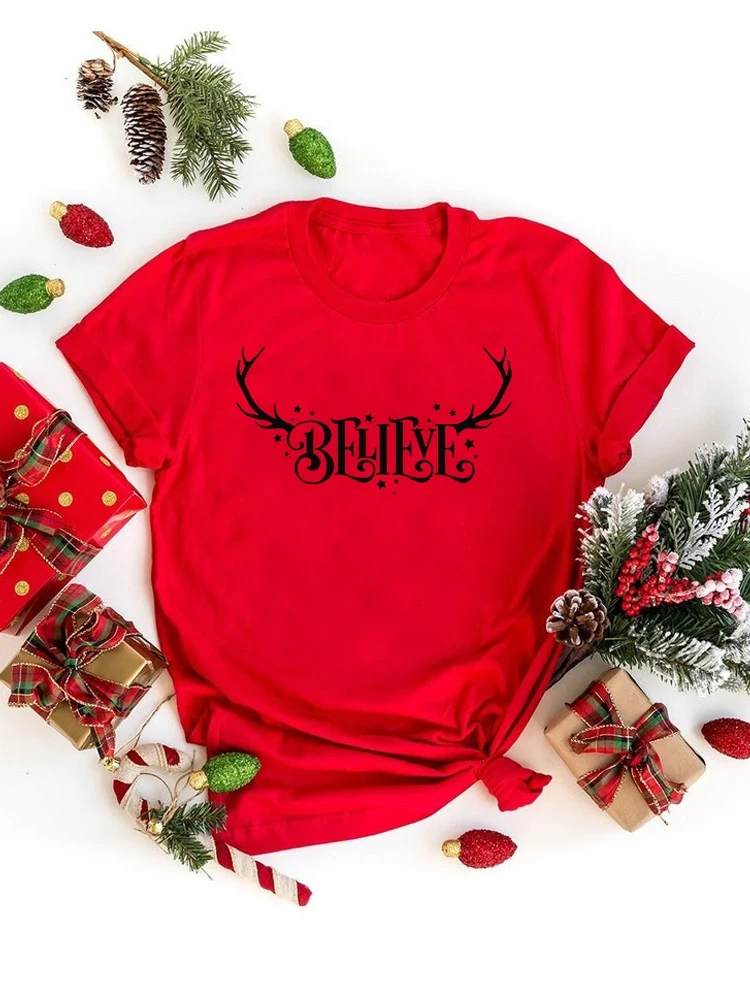 Clothes Ladies Print T Fashion Merry Christmas Women's Clothing Letter Sweet 90s Short Sleeve Female T-shirts Graphic Tee
Clothes Ladies Print T Fashion Merry Christmas Women's Clothing Letter Sweet 90s Short Sleeve Female T-shirts Graphic Tee
