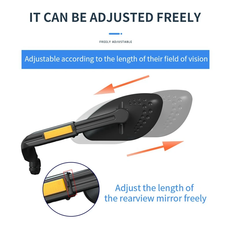 Bike Mirrors,360° Rotatable Cycling Rear View Mirrors,Wide Angle Safe Shockproof Bike Mirrors,Bicycle Accessories
Bike Mirrors,360° Rotatable Cycling Rear View Mirrors,Wide Angle Safe Shockproof Bike Mirrors,Bicycle Accessories
