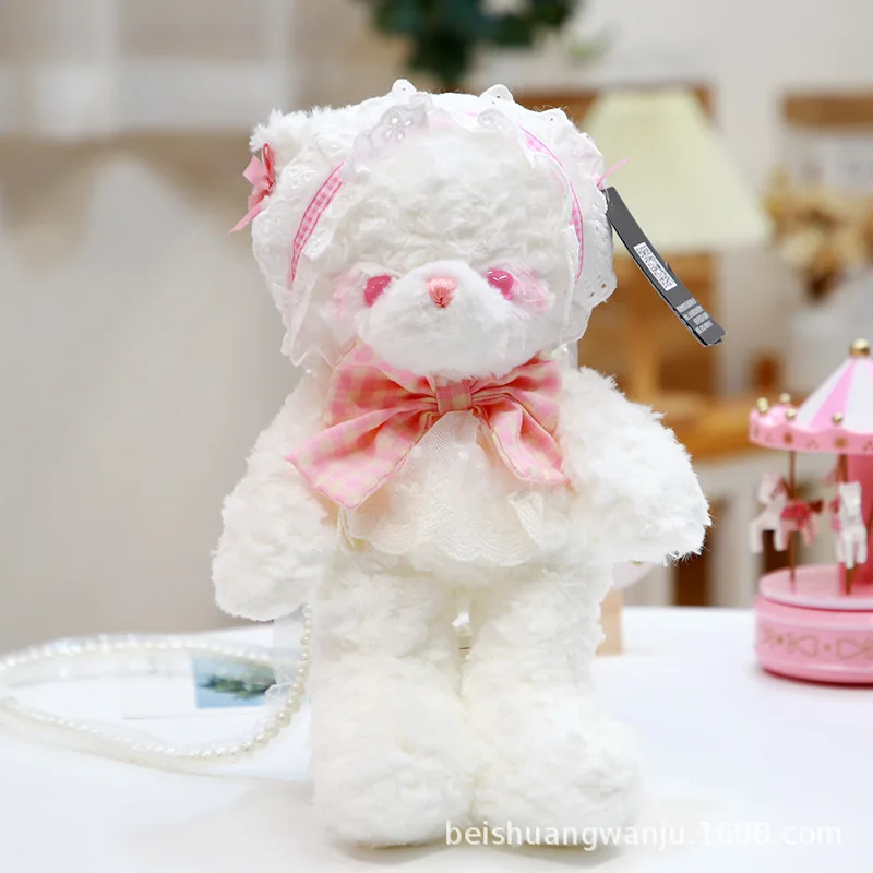 35cm Plush Backpack Kawaii Lolita Bear Plush Bag Children's School Bag Mobile Phone Shoulder Bag Coin Purse Toy Gift
35cm Plush Backpack Kawaii Lolita Bear Plush Bag Children's School Bag Mobile Phone Shoulder Bag Coin Purse Toy Gift