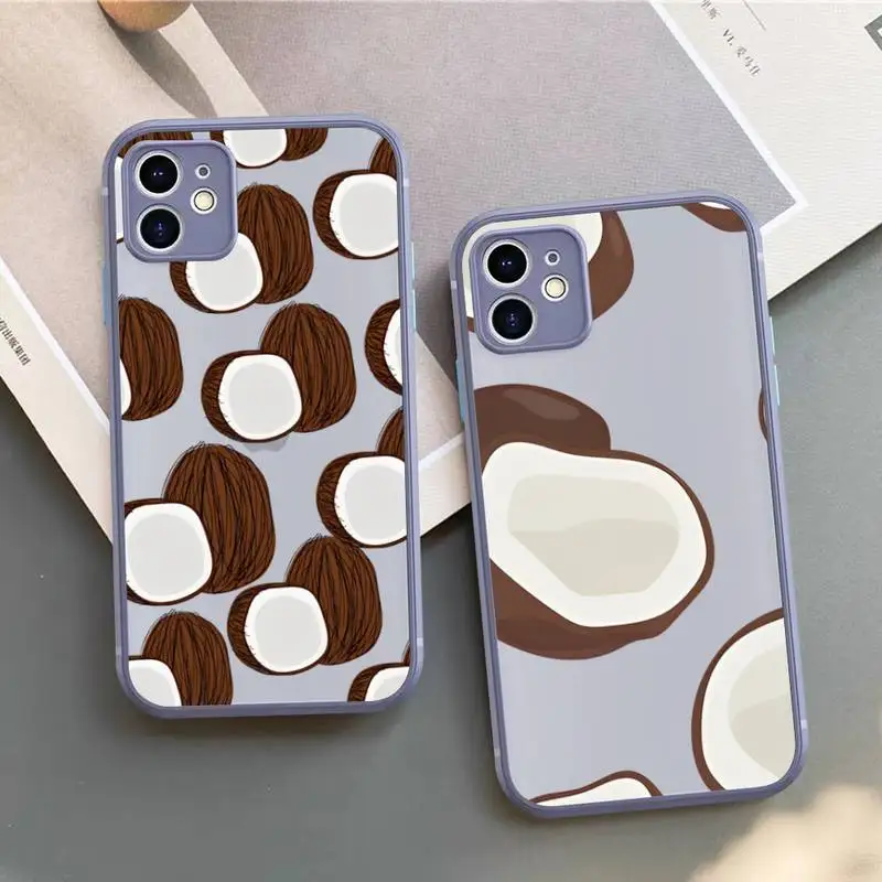 Fruit Coconut Summer Phone Case for iPhone X XR XS 7 8 Plus 11 12 13 pro MAX 13mini Translucent Matte Case
Fruit Coconut Summer Phone Case for iPhone X XR XS 7 8 Plus 11 12 13 pro MAX 13mini Translucent Matte Case