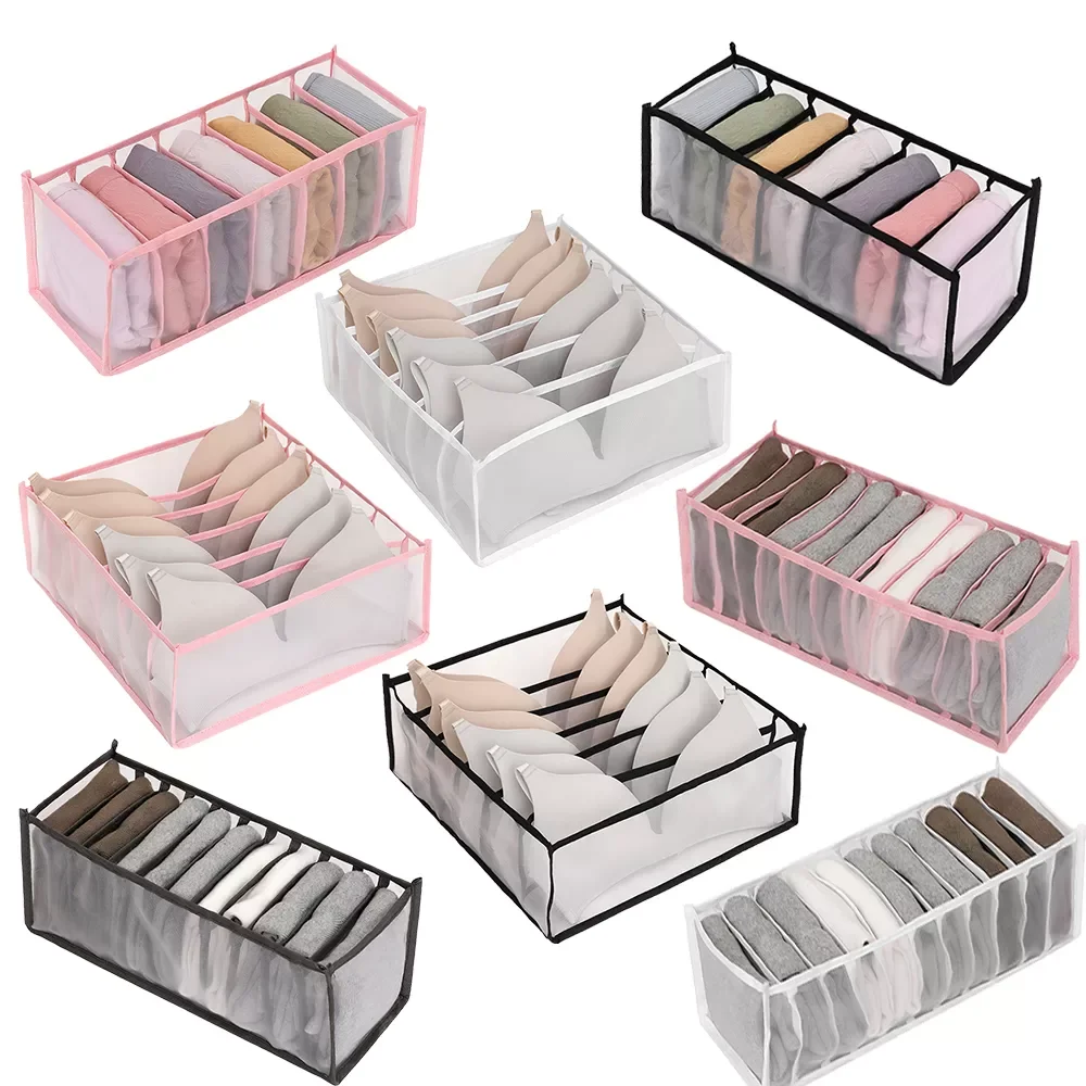 Underwear Closet Organizer For Socks Home Separated Underwear Organization and Storage Boxes Foldable Drawer Organizers 
Underwear Closet Organizer For Socks Home Separated Underwear Organization and Storage Boxes Foldable Drawer Organizers