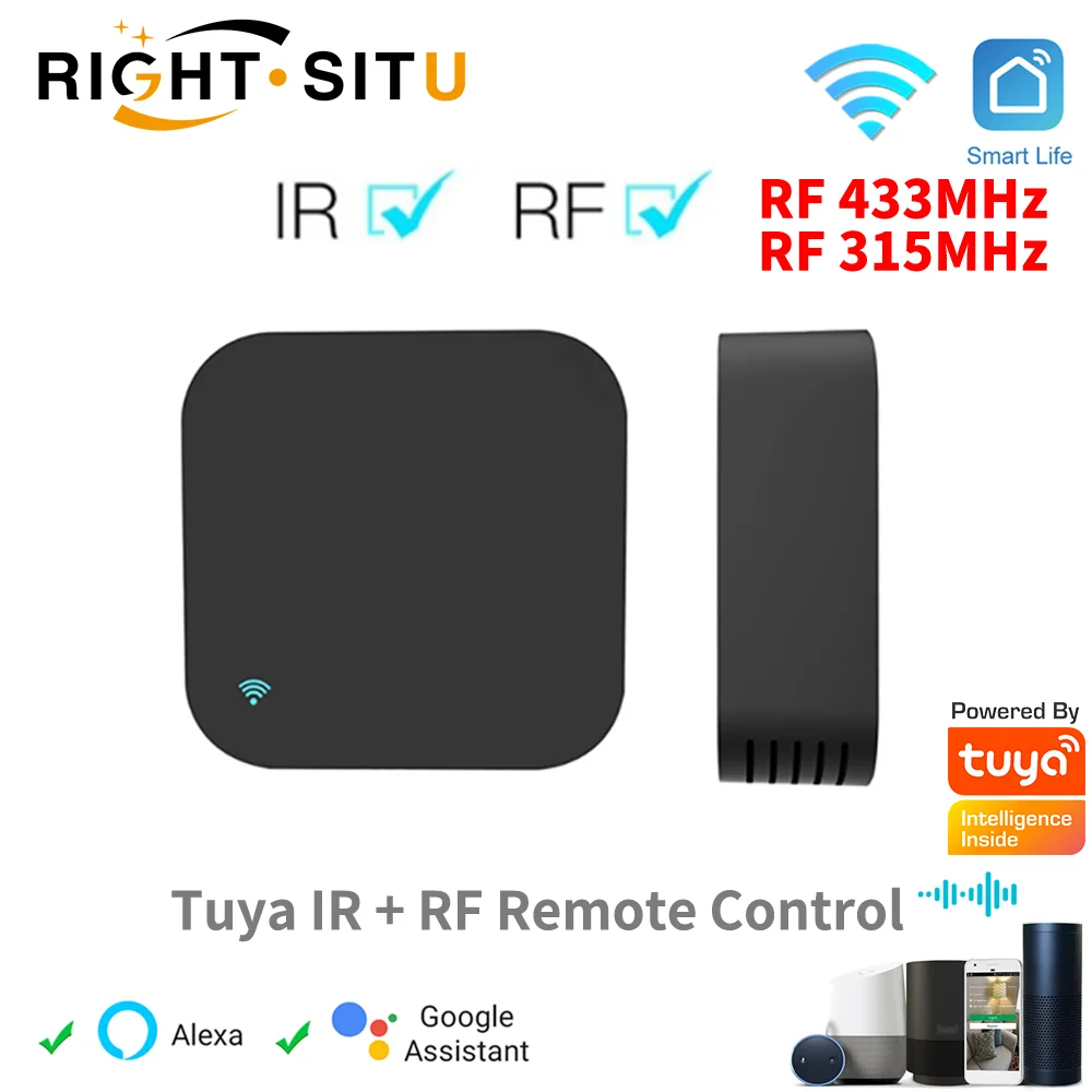 Tuya Smart RF IR Remote Control WiFi Smart Home for Air Conditioner ALL TV LG TV Support Alexa,Google Home
Tuya Smart RF IR Remote Control WiFi Smart Home for Air Conditioner ALL TV LG TV Support Alexa,Google Home