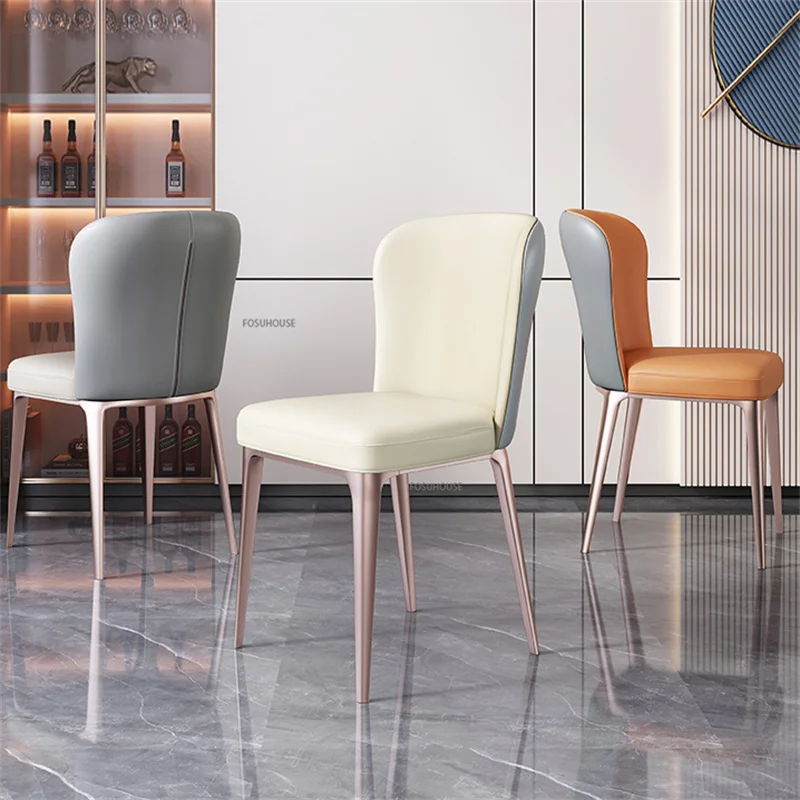 Leather Table Dinning Chair Luxury Modern Bedroom Dining Chairs Room Lounge Design Sillas De Comedor Interior Decoration
Leather Table Dinning Chair Luxury Modern Bedroom Dining Chairs Room Lounge Design Sillas De Comedor Interior Decoration