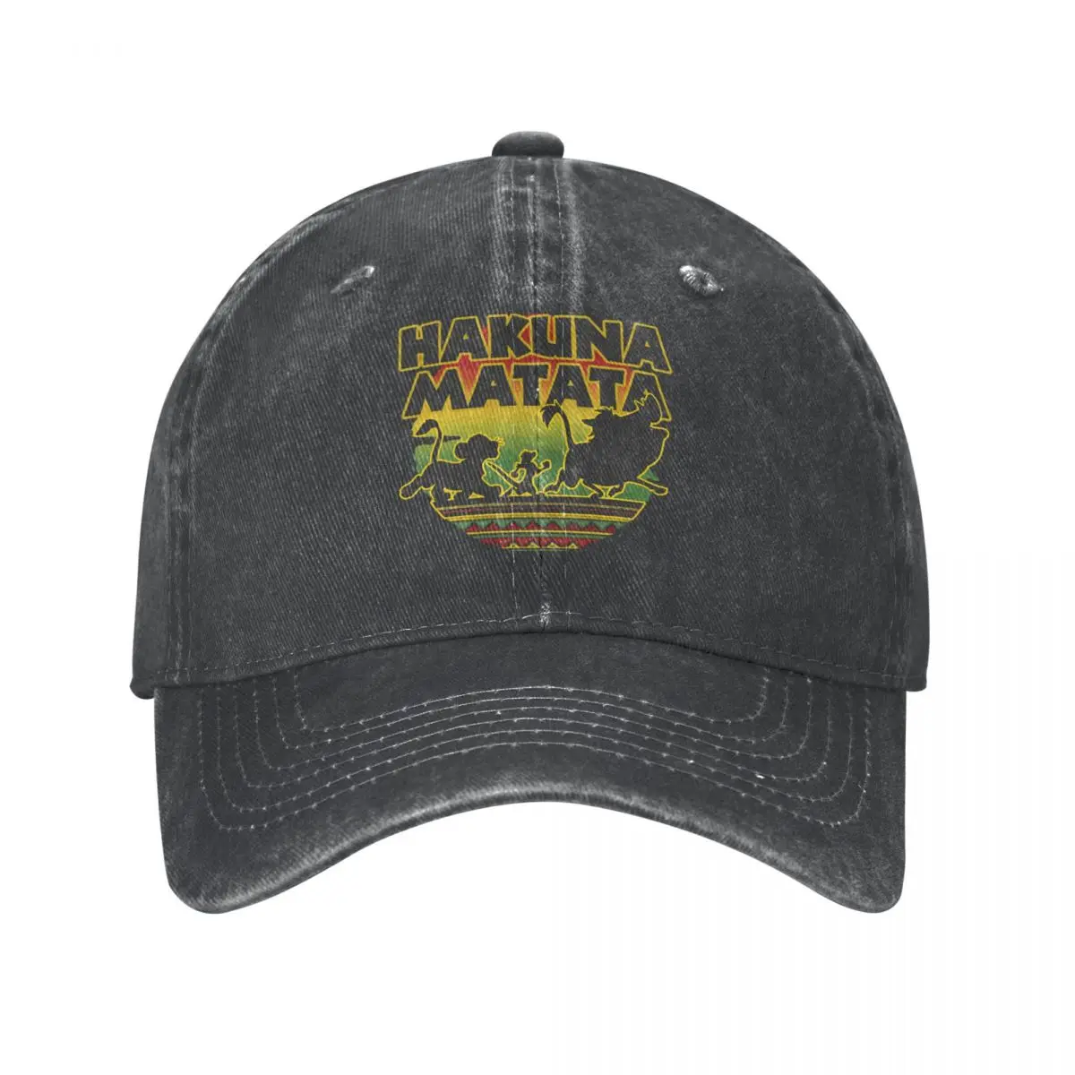 

Disney The Lion King Hakuna Matata Men Women Baseball Caps Distressed Washed Hats Cap Retro Outdoor Activities Snapback Hat