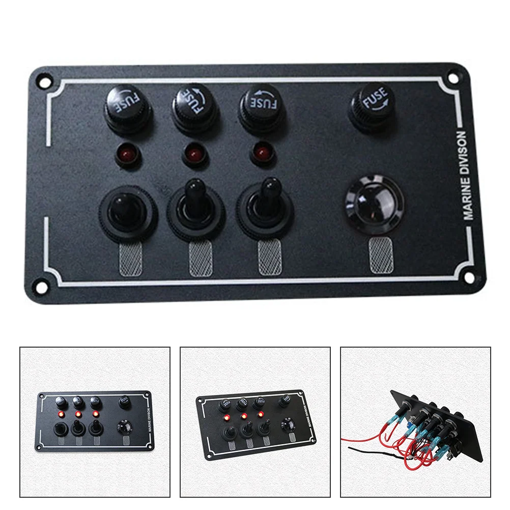4 Gang Switch Panel with Overload Protector Universal Panel Switch Panel on off Button Vehicle Control Switch for Yachts RV Ship
4 Gang Switch Panel with Overload Protector Universal Panel Switch Panel on off Button Vehicle Control Switch for Yachts RV Ship