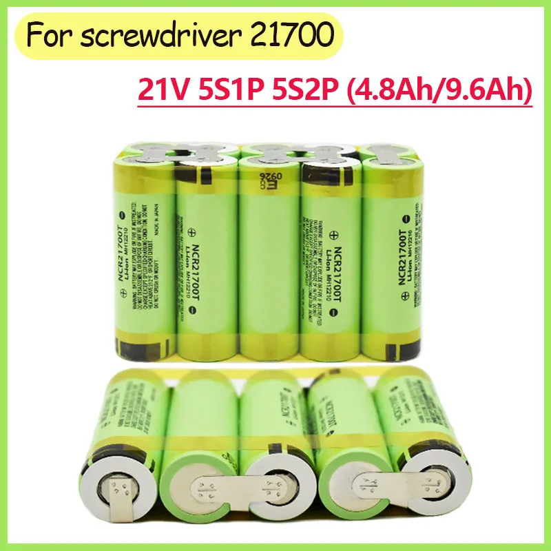NEW 21700 4800mAh 9600mAh 20amps 5S1P 5S2P 21V For Screwdriver batteries weld battery pack
NEW 21700 4800mAh 9600mAh 20amps 5S1P 5S2P 21V For Screwdriver batteries weld battery pack