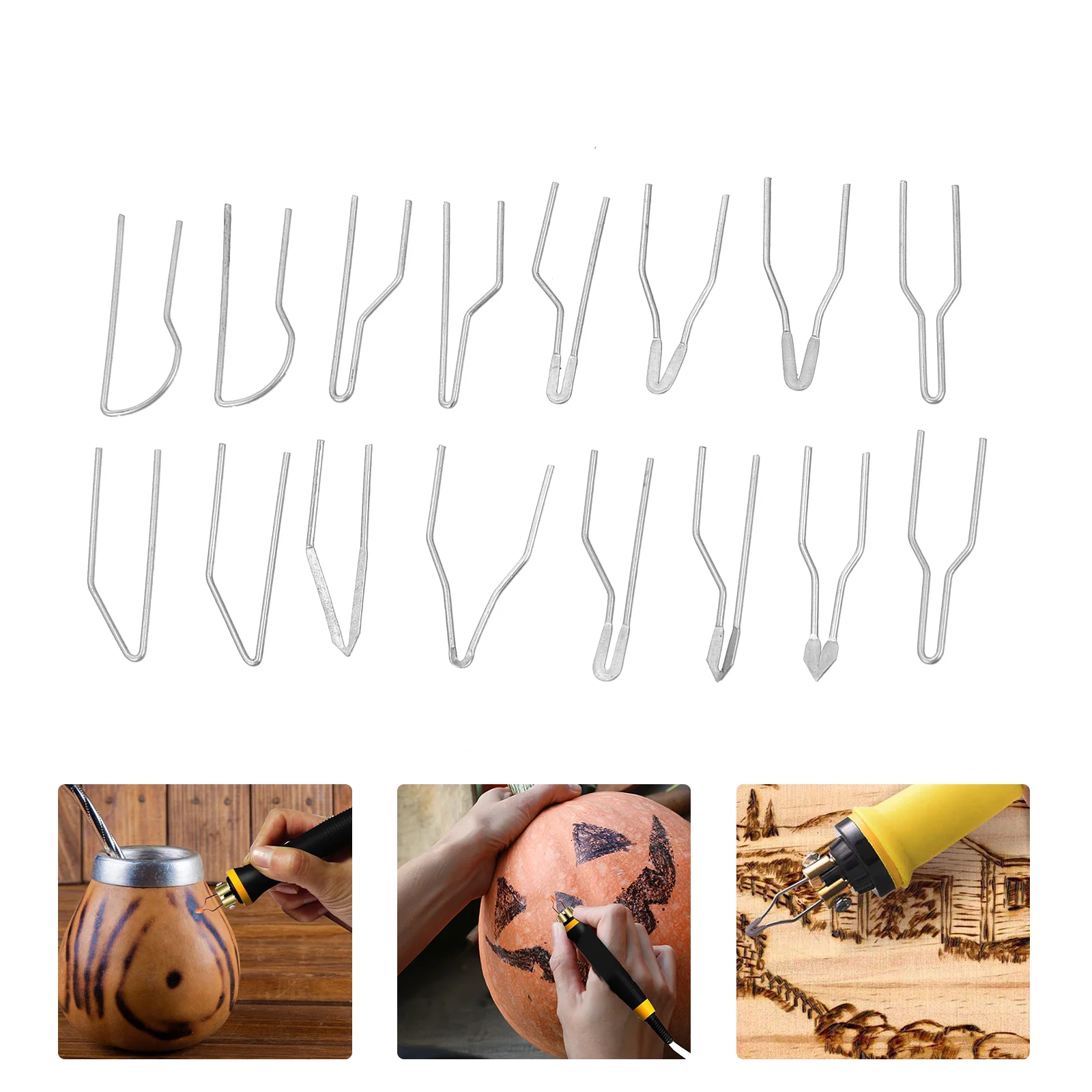10 Pcs Pyrography Wire Tips Pyrographic Replacement Pen DIY Tools Wood Burning Nibs Metals Shading Alloy Accessory
10 Pcs Pyrography Wire Tips Pyrographic Replacement Pen DIY Tools Wood Burning Nibs Metals Shading Alloy Accessory