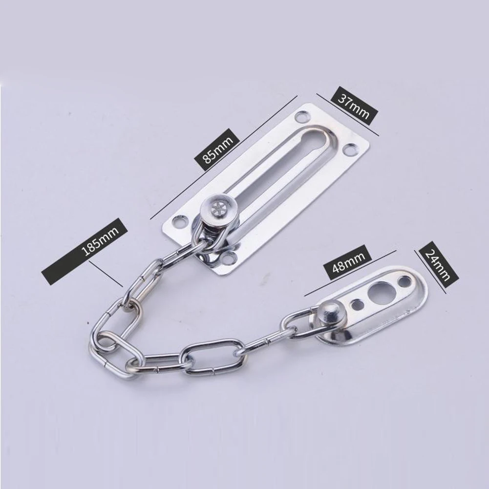 1Pc Stainless Steel Security Door Chain Lock Guard Latch Sliding Fastener Spare Tools For Home Office Timber Doors
1Pc Stainless Steel Security Door Chain Lock Guard Latch Sliding Fastener Spare Tools For Home Office Timber Doors