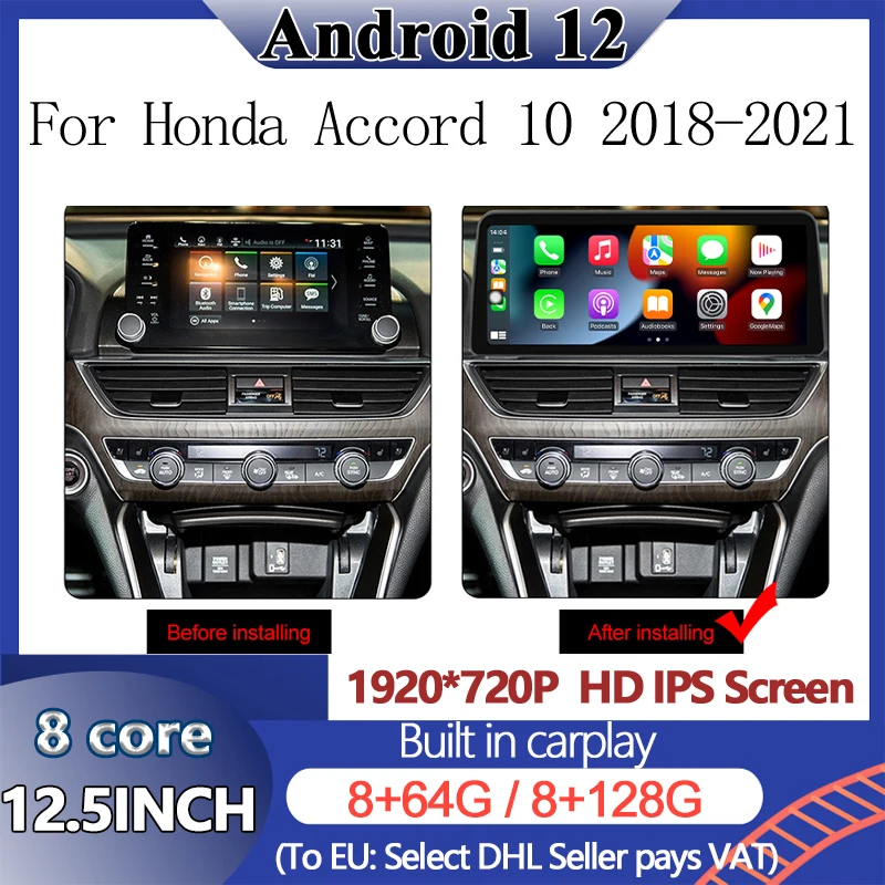GPS Navigation Multimedia For Honda Accord 8/10 2008-2021 With Touch Sceen Video Player Carplay DVD
GPS Navigation Multimedia For Honda Accord 8/10 2008-2021 With Touch Sceen Video Player Carplay DVD