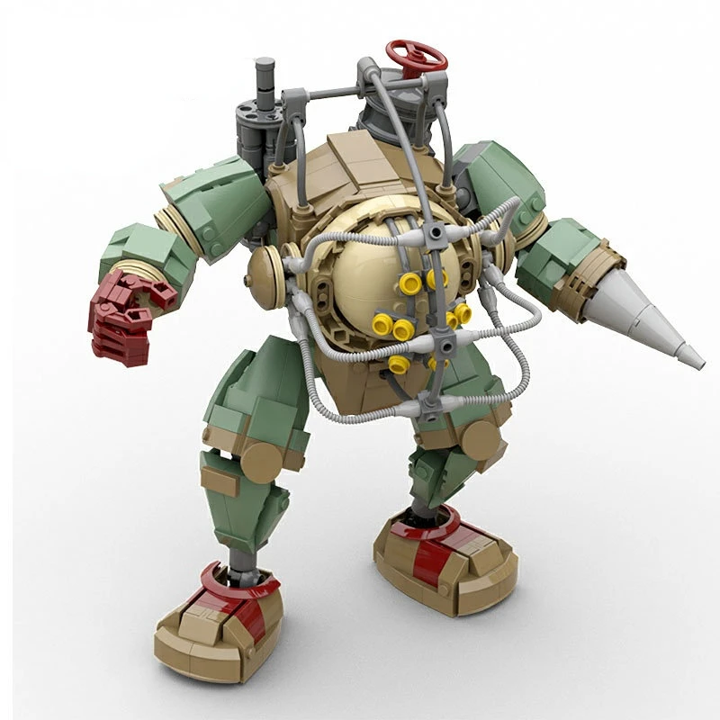 

Конструктор Moc биошокированный робот, большой набор строительных блоков, игрушка для стрельбы, подарок для детей, модель, кирпичи, сборные игрушки