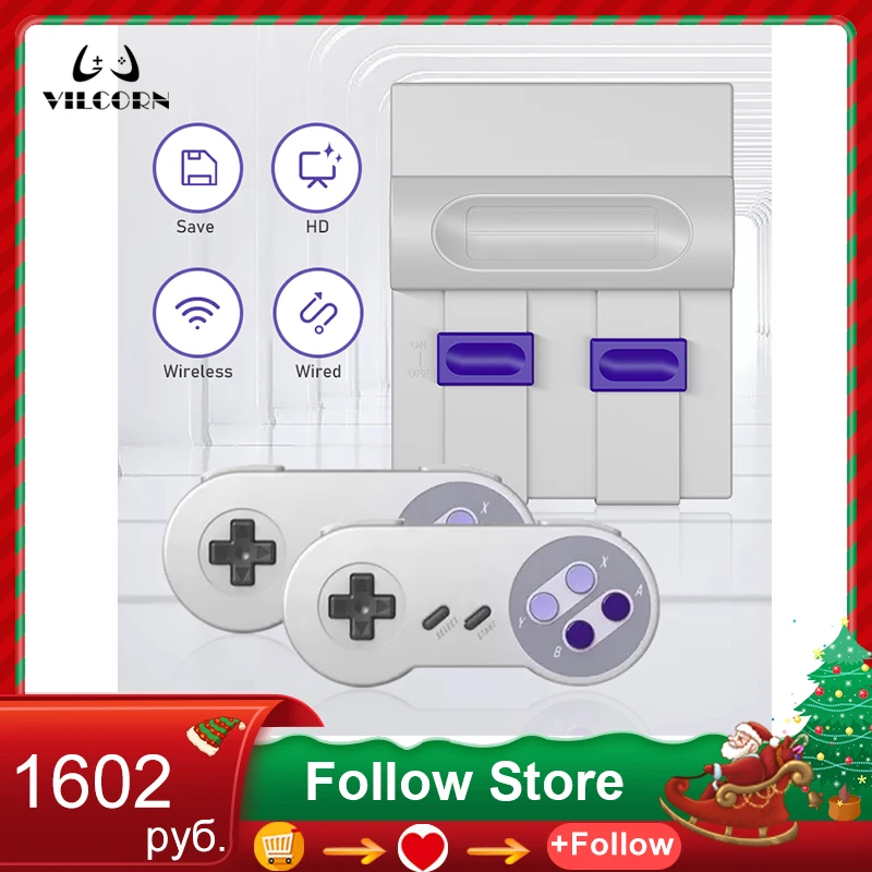 16-Bit Wired/ Wireless TV Video Family 4000+ Games Console Everdrive For Super NES SFC FC Retro Game For SNES Christmas Gifts
16-Bit Wired/ Wireless TV Video Family 4000+ Games Console Everdrive For Super NES SFC FC Retro Game For SNES Christmas Gifts