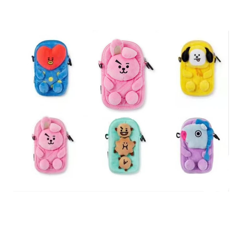 Kawaii Bt21 New Plush Doll Small Bag Mobile Phone Bag Cute Girl Coin Purse with Lanyard Messenger Bag Cosmetic Bag Birthday Gift
Kawaii Bt21 New Plush Doll Small Bag Mobile Phone Bag Cute Girl Coin Purse with Lanyard Messenger Bag Cosmetic Bag Birthday Gift