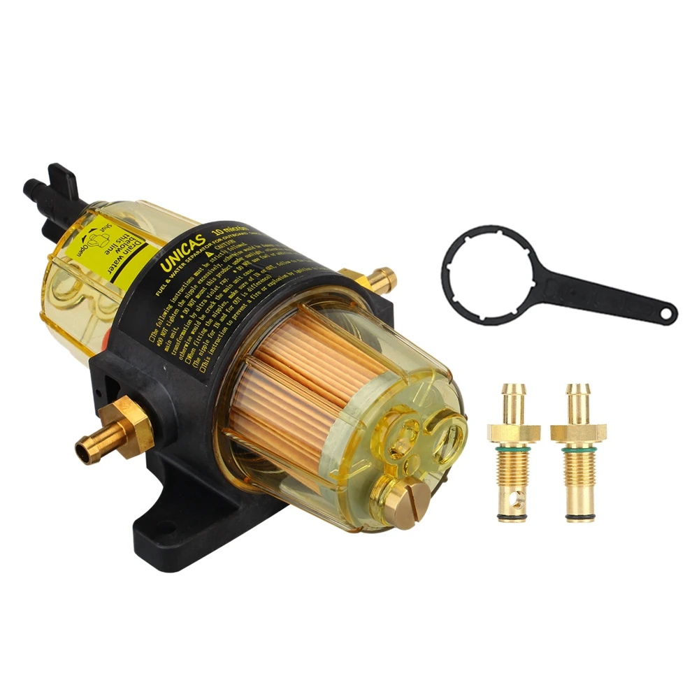UF-10K Fuel Filter Fuel-Water Separator Assembly with Wrench for Yamaha Suzuki Tohatsu Mercury Outboard Engine
UF-10K Fuel Filter Fuel-Water Separator Assembly with Wrench for Yamaha Suzuki Tohatsu Mercury Outboard Engine