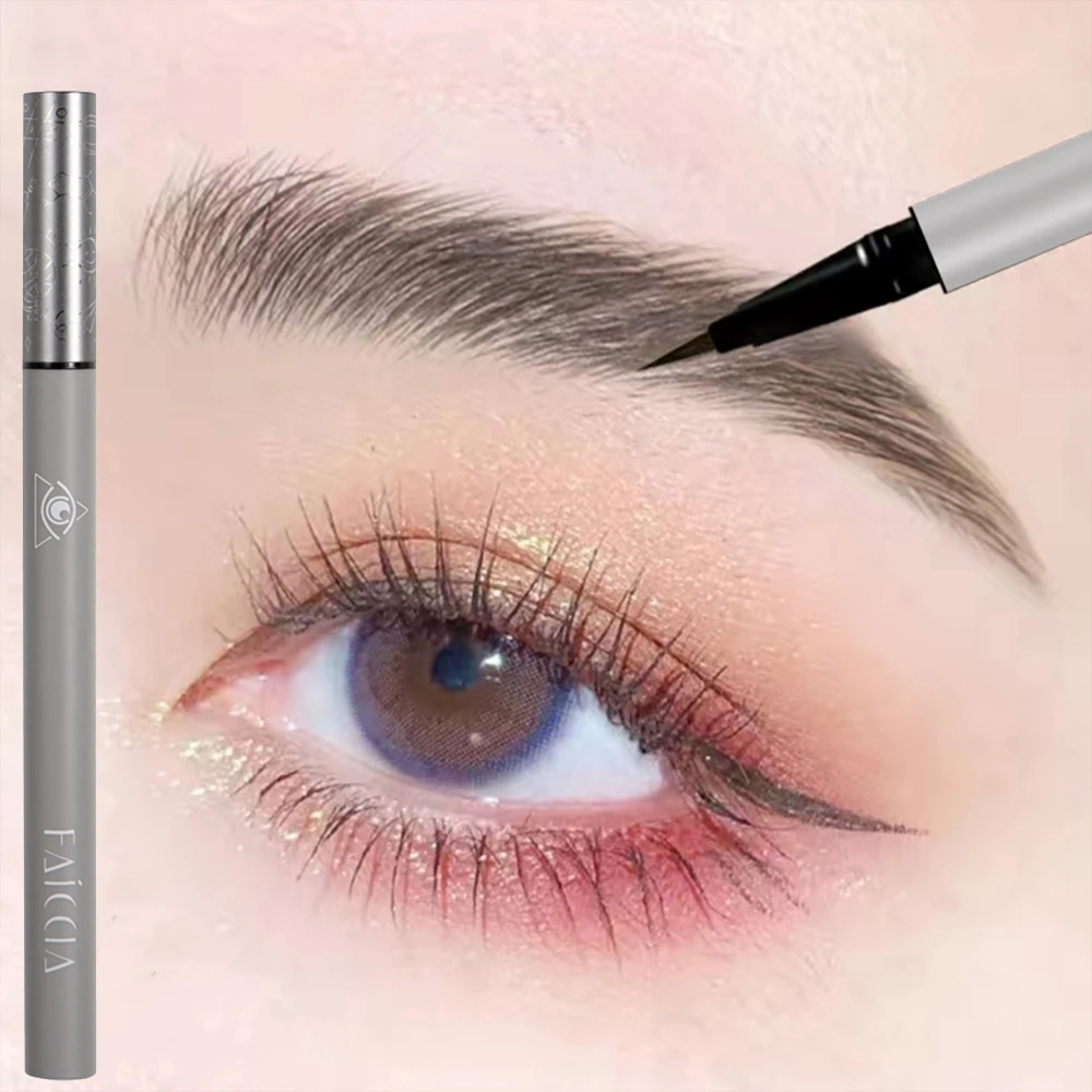 Liquid Eyebrow Pencil 4 Colors Very Fine Lying Silkworm Eyeliner Lasting Nature Water Proof Brown Gray Water-based Eyebrow Pen
Liquid Eyebrow Pencil 4 Colors Very Fine Lying Silkworm Eyeliner Lasting Nature Water Proof Brown Gray Water-based Eyebrow Pen