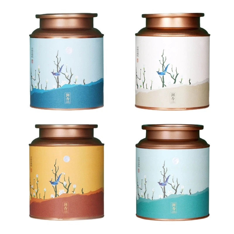 Tea Storage Jar Tinplate Round Tea Canisters Sealing Caddy Powder Ointment Pots Tank Can Cream Lotion Container for Home
Tea Storage Jar Tinplate Round Tea Canisters Sealing Caddy Powder Ointment Pots Tank Can Cream Lotion Container for Home