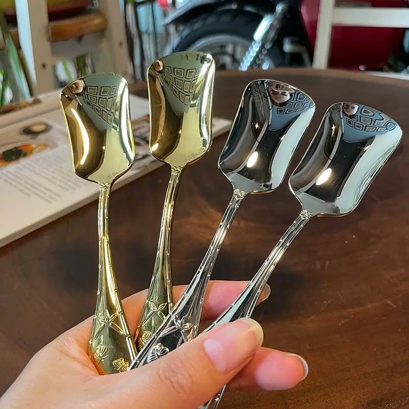 Stainless Steel Shovel Spoon Coffee Ice Cream Scoop Project Shovel Retro Cute Square Head Spoon Kitchen Gadgets
Stainless Steel Shovel Spoon Coffee Ice Cream Scoop Project Shovel Retro Cute Square Head Spoon Kitchen Gadgets