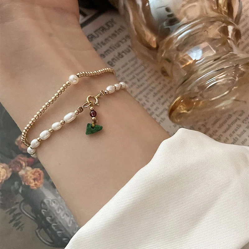Minar French Green Color Love Heart Beads Charm Bracelet for Women Girls Real Freshwater Pearl Beaded Bracelets Vintage Jewelry
Minar French Green Color Love Heart Beads Charm Bracelet for Women Girls Real Freshwater Pearl Beaded Bracelets Vintage Jewelry