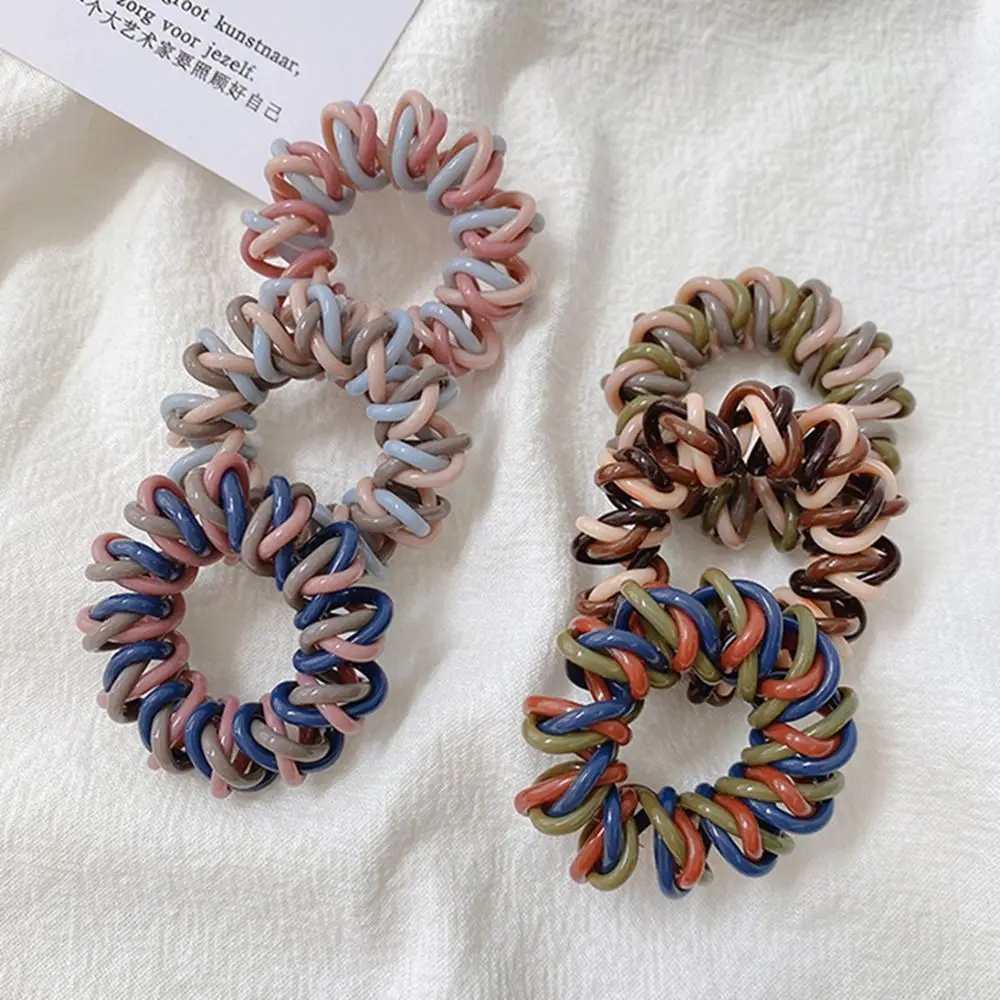 Fashion elastic multi-color braided telephone wire hair ring head rope simple high elastic durable spring hair band for women
Fashion elastic multi-color braided telephone wire hair ring head rope simple high elastic durable spring hair band for women