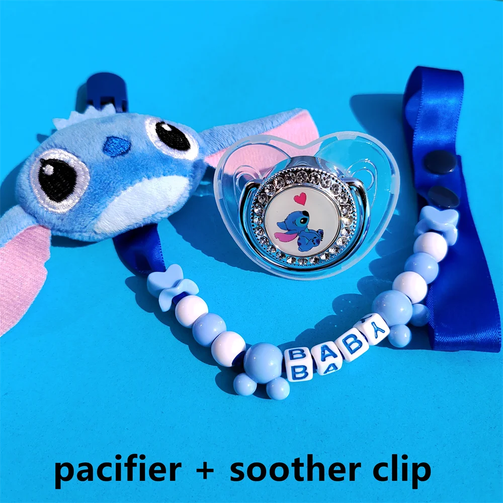 Lovely Pink Stitch Cartoon Plush Teether Personalized Name Pacifier Clip Toys Newborn BPA Free Silicone Dummy Teat Chupeteors
Lovely Pink Stitch Cartoon Plush Teether Personalized Name Pacifier Clip Toys Newborn BPA Free Silicone Dummy Teat Chupeteors