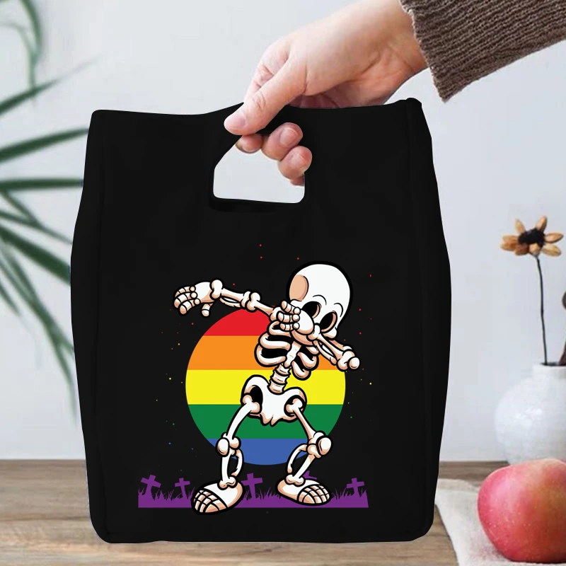 Picnic Bag Lunch Bags Rainbow Skull Print Insulated Large Capacity Cool Bag Dinner Box for Men Women School Office Students
Picnic Bag Lunch Bags Rainbow Skull Print Insulated Large Capacity Cool Bag Dinner Box for Men Women School Office Students