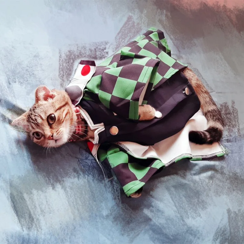 Anime Demon Slayer Cat Clothes Cosplay Costumes Fantasia Pet Dog Disguise Cape Kigurumi Christmas Carnival Party Prop Gift
Anime Demon Slayer Cat Clothes Cosplay Costumes Fantasia Pet Dog Disguise Cape Kigurumi Christmas Carnival Party Prop Gift