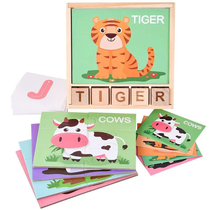 Wooden Toys Spelling Words Game Letter Cognition Cartoon Puzzle Baby Early Learning Educational Toy Teaching Aids Gifts Children
Wooden Toys Spelling Words Game Letter Cognition Cartoon Puzzle Baby Early Learning Educational Toy Teaching Aids Gifts Children
