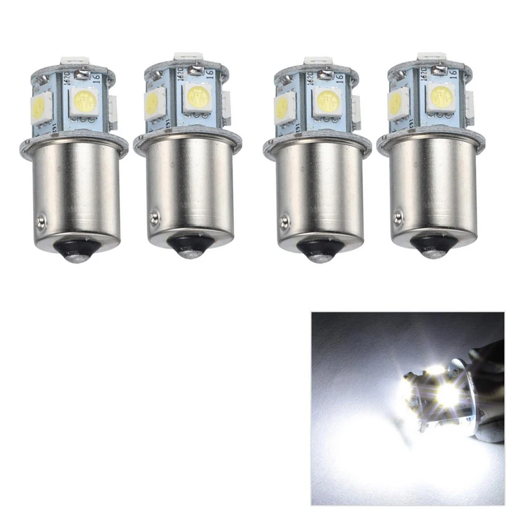 

4Pcs 1156 BA15S Car Leds Lights 8 LED SMD Brake Lights Turn Signal Lamp Backup Light White INDICATOR BULB 6000K