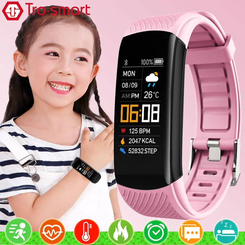 C5S Детские умные часы для девочек и мальчиков электронные детские спортивные