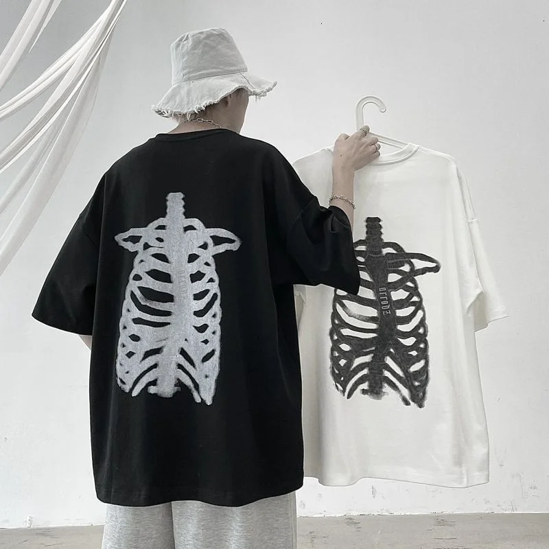 Hybskr Skull Printed Summer Oversized T shirts Men Streetwear Man Summer Tees Man Women Casual Short Sleeve Cotton Tees T
Hybskr Skull Printed Summer Oversized T shirts Men Streetwear Man Summer Tees Man Women Casual Short Sleeve Cotton Tees T