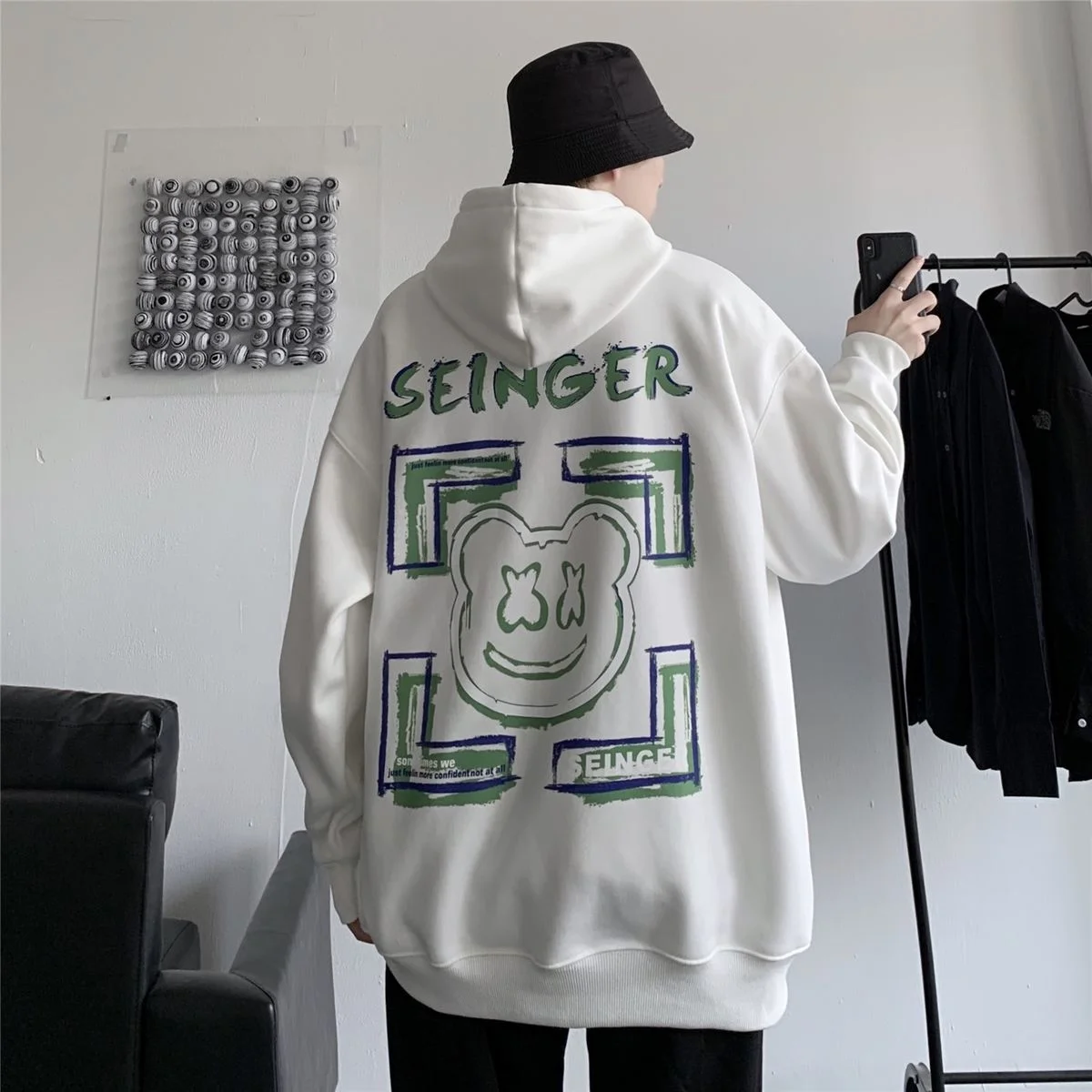 Hybskr Streetwear Cartoon Bear Graphic Men's Hoodies Oversized Autumn Male Hooded Sweatshirt Harajuku Large Pocket Pullovers
Hybskr Streetwear Cartoon Bear Graphic Men's Hoodies Oversized Autumn Male Hooded Sweatshirt Harajuku Large Pocket Pullovers