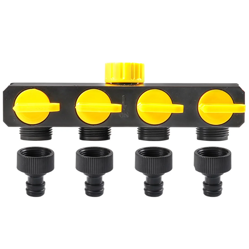 Garden Hose Pipe Splitter 4 Way Tap Connector Irrigation Connection Device Plastic Drip Irrigation Water Connector Garden Tool
Garden Hose Pipe Splitter 4 Way Tap Connector Irrigation Connection Device Plastic Drip Irrigation Water Connector Garden Tool