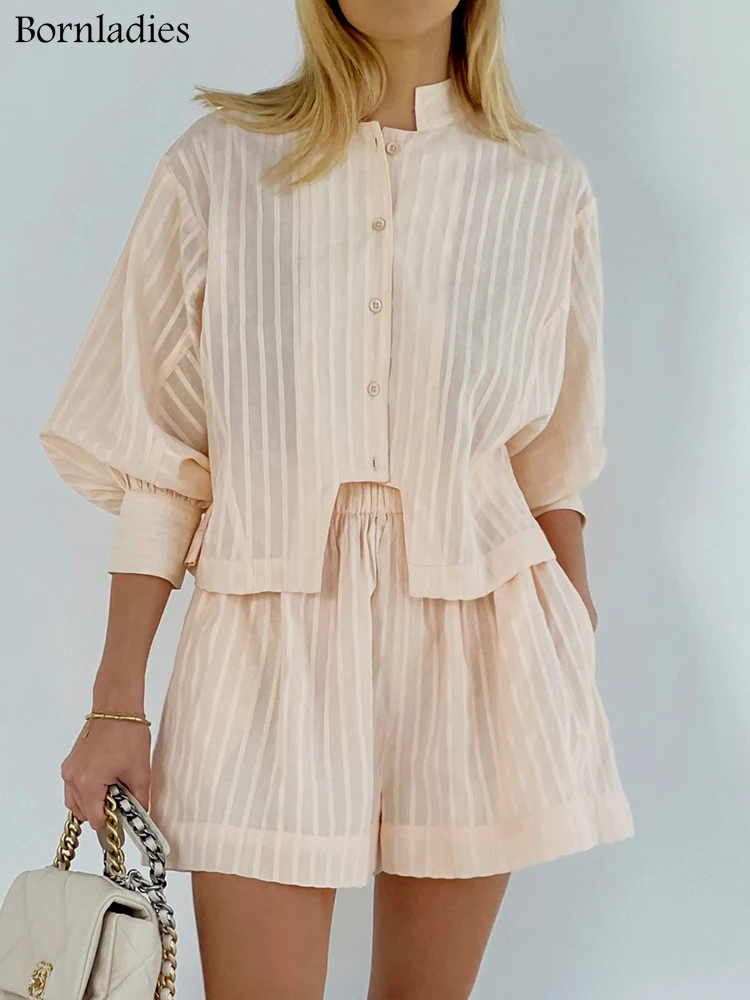 Bornladies абрикосовые Жаккардовые Женские шорты из двух предметов для отпуска элегантная полосатая рубашка шорты с широкими штанинами летние ...
Bornladies абрикосовые Жаккардовые Женские шорты из двух предметов для отпуска элегантная полосатая рубашка шорты с широкими штанинами летние ...