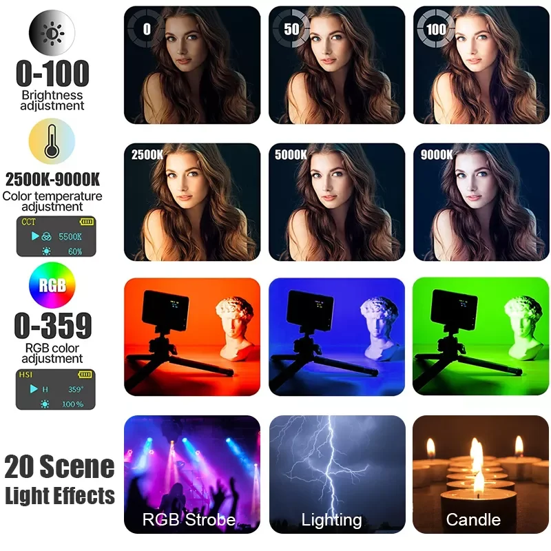 2023 Ulanzi VL120 RGB Camera Light with Diffuser 2500-9000K CRI 95+ 3100mAh LED Video Light Panel for Camera Phone Photography L
2023 Ulanzi VL120 RGB Camera Light with Diffuser 2500-9000K CRI 95+ 3100mAh LED Video Light Panel for Camera Phone Photography L