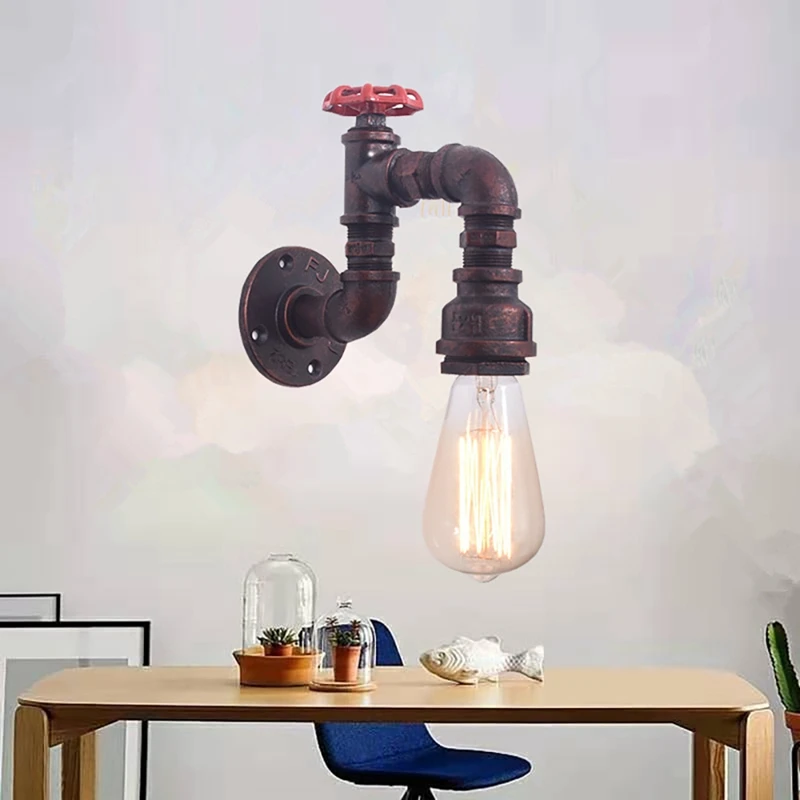 1Pcs Industrial Water Pipe Wall Light Retro Loft Bar Cafe Ceiling Wall Lamp Lighting Home Bedroom Restaurant Decor
1Pcs Industrial Water Pipe Wall Light Retro Loft Bar Cafe Ceiling Wall Lamp Lighting Home Bedroom Restaurant Decor