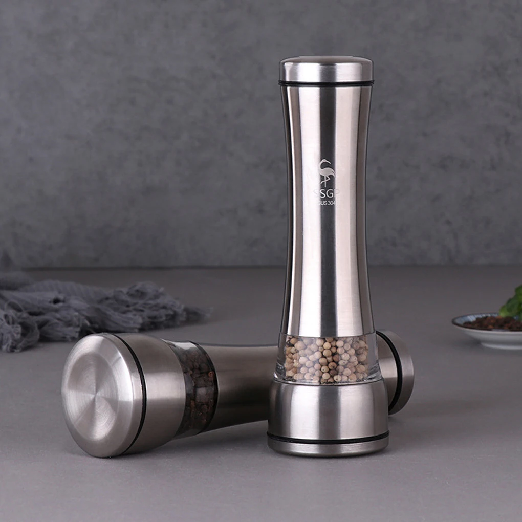 Salt Pepper Grinder Stainless Steel Adjustable Coarseness Spice Salts Pepper Seasoning Bottle Kitchen BBQ Picnic Grinding Tool
Salt Pepper Grinder Stainless Steel Adjustable Coarseness Spice Salts Pepper Seasoning Bottle Kitchen BBQ Picnic Grinding Tool