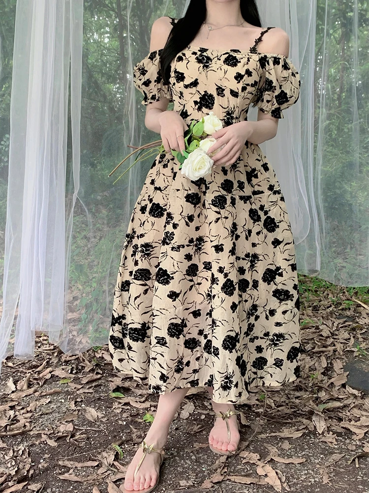 French Elegant Women Evening Dress Retro Flower Sexy Strap Backless Midi Party Club Beach Gown Robe Femme Mujer Vestidos Fiesta
French Elegant Women Evening Dress Retro Flower Sexy Strap Backless Midi Party Club Beach Gown Robe Femme Mujer Vestidos Fiesta