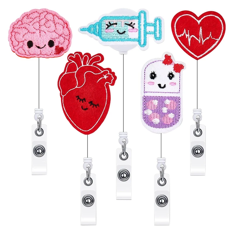 5 шт. выдвижной значок медсестры держатель для бейджей с поворотными зажимами держатели для ID именных знаков держатели для бейджей катушки 
5 шт. выдвижной значок медсестры держатель для бейджей с поворотными зажимами держатели для ID именных знаков держатели для бейджей катушки