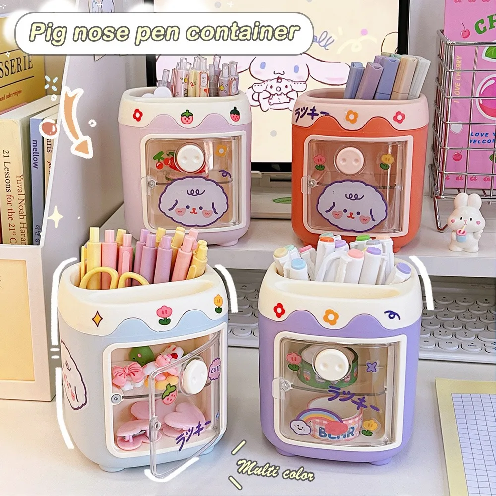 Pig Pencil Container Brush Supplies Storage Japanese Style Organizer Pot Multifunction Office Pen Holder Stationery Kawaii Desk
Pig Pencil Container Brush Supplies Storage Japanese Style Organizer Pot Multifunction Office Pen Holder Stationery Kawaii Desk
