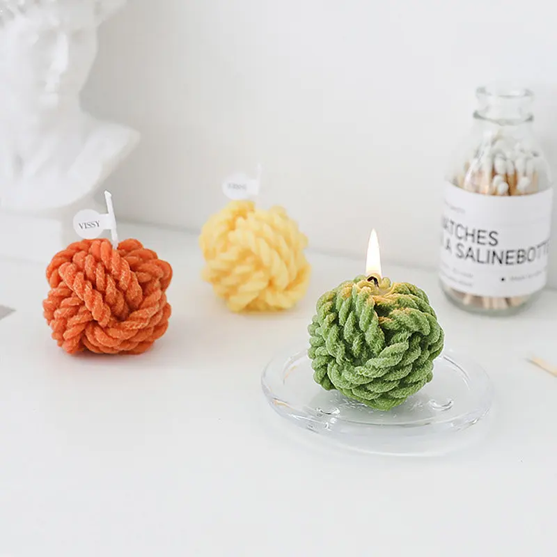 Handmade Cute Thread Ball Candle Scented Candle Aromatherapy Soy Wax Candle Birthday Candles Party Home Decoration Photo Props 
Handmade Cute Thread Ball Candle Scented Candle Aromatherapy Soy Wax Candle Birthday Candles Party Home Decoration Photo Props