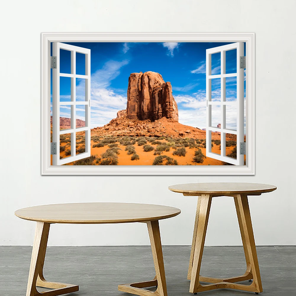 Gobi desert Large Wall Art 3D Window View Sticker Decal Vinyl Mural Wallpaper Removable Wall Sticker PVC Room Living Room Decor
Gobi desert Large Wall Art 3D Window View Sticker Decal Vinyl Mural Wallpaper Removable Wall Sticker PVC Room Living Room Decor